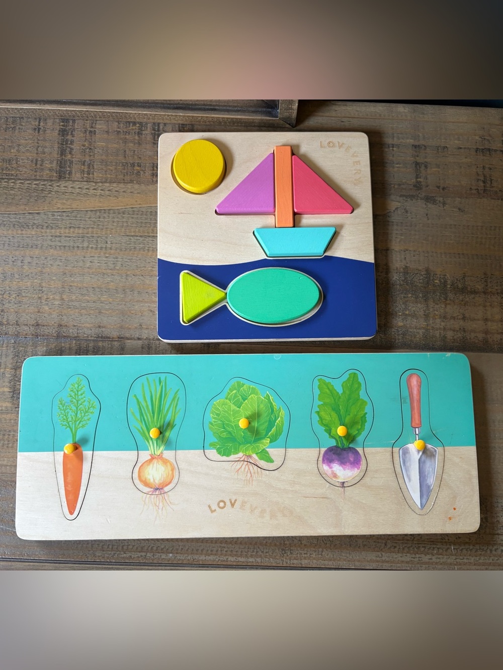 LOVEVERY Bundle: Vegetable Garden Puzzle and Two-Sided Puzzle